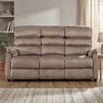 Savoy Sofa - 3 Seater - Taupe - Fabric