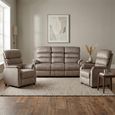 Savoy Sofa Suite - 3+1+1 Seater - Taupe - Fabric