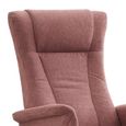 Apero Swivel Electric Recliner Armchair - Dual Motor - Rose and Black - Fabric and Metal