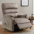 Savoy Electric Lift & Tilt Armchair - Dual Motor - Taupe - Fabric