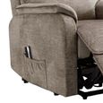 Savoy Electric Lift & Tilt Armchair - Dual Motor - Taupe - Fabric