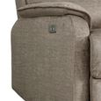 Savoy Electric Recliner Armchair - Taupe - Fabric