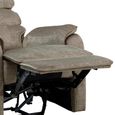 Savoy Electric Recliner Armchair - Taupe - Fabric