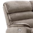 Savoy Electric Recliner Sofa - 2 Seater - Taupe - Fabric