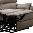 Savoy Electric Recliner Sofa - 2 Seater - Taupe - Fabric