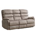 Savoy Electric Recliner Sofa - 3 Seater - Taupe - Fabric