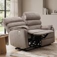 Savoy Electric Recliner Sofa Suite - 3+1+1 Seater - Taupe - Fabric