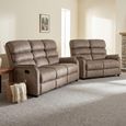Savoy Sofa Suite - 3+2 Seater - Taupe - Fabric