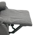 Belgrave Manual Recliner Armchair - Grey - Fabric