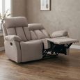 Belgrave Manual Recliner Sofa - 2 Seater - Oatmeal - Fabric