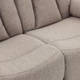 Belgrave Manual Recliner Sofa - 2 Seater - Oatmeal - Fabric