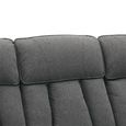 Belgrave Manual Recliner Sofa - 3 Seater - Grey - Fabric