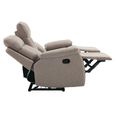 Belgrave Manual Recliner Sofa - 3 Seater - Oatmeal - Fabric