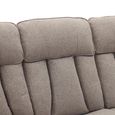 Belgrave Manual Recliner Sofa - 3 Seater - Oatmeal - Fabric