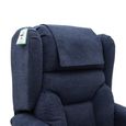 Berkshire Electric Recliner Armchair - Dual Motor - Deep Blue - Fabric