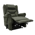 Berkshire Electric Recliner Armchair - Dual Motor - Olive - Fabric
