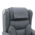 Berkshire Electric Recliner Armchair - Dual Motor - Steel Grey - Fabric