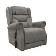 Berkshire Electric Recliner Armchair - Dual Motor - Stone - Fabric