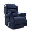Berkshire Electric Recliner Armchair - Quad Motor - Deep Blue - Fabric