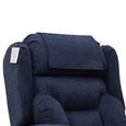 Berkshire Electric Recliner Armchair - Quad Motor - Deep Blue - Fabric