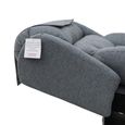 Berkshire Electric Recliner Armchair - Quad Motor - Steel Grey - Fabric