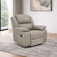 Bentley Electric Recliner Armchair - Grey Leather