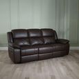 Bentley Electric Recliner Sofa - 3 Seater - Brown Leather