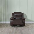 Bentley Electric Recliner Armchair - Brown Leather