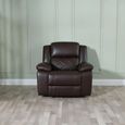 Bentley Electric Recliner Armchair - Brown Leather