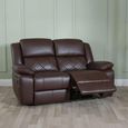 Bentley Electric Recliner Sofa - 2 Seater - Brown Leather