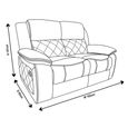 Bentley Electric Recliner Sofa - 2 Seater - Brown Leather
