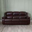 Bentley Electric Recliner Sofa - 3 Seater - Brown Leather