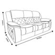 Bentley Electric Recliner Sofa - 3 Seater - Brown Leather