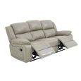 Bentley Electric Recliner Sofa - 3 Seater - Grey Leather