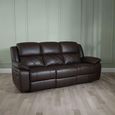 Bentley Electric Recliner Sofa Set - Brown Leather
