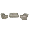 Bentley Electric Recliner Sofa Set - Grey Leather