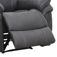 Richmond Electric Recliner Armchair - Charcoal - Leather Look Fabric