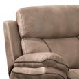 Richmond Electric Recliner Sofa - 2 Seater - Sahara - Leather Look Fabric