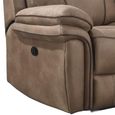 Richmond Electric Recliner Sofa - 3 Seater - Sahara - Leather Look Fabric