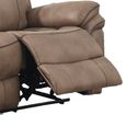 Richmond Electric Recliner Sofa Suite - 3+1+1 Seater - Sahara - Leather Look Fabric