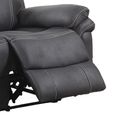 Richmond Electric Recliner Sofa Suite - 3+2 Seater - Charcoal - Leather Look Fabric