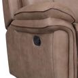 Richmond Manual Recliner Sofa - 2 Seater - Sahara - Leather Look Fabric
