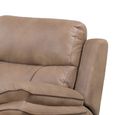 Richmond Manual Recliner Sofa - 3+2 Seater - Sahara - Leather Look Fabric