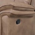 Richmond Manual Recliner Sofa - 3+2 Seater - Sahara - Leather Look Fabric