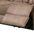 Richmond Manual Recliner Sofa - 3+2 Seater - Sahara - Leather Look Fabric