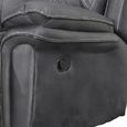 Richmond Manual Recliner Sofa Suite - 3+2 Seater - Charcoal - Leather Look Fabric