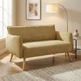 Piper Sofa - 2 Seater - Olive Green - Fabric