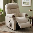 Astoria Electric Lift & Tilt Armchair - Dual Motor - Beige - Fabric