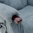 Astoria Electric Lift & Tilt Armchair - Dual Motor - Steel - Fabric
