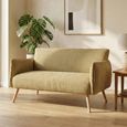 Piper Sofa - 2 Seater - Olive Green - Fabric